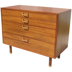 Four-Drawer Mahogany Dresser by Harvey Probber