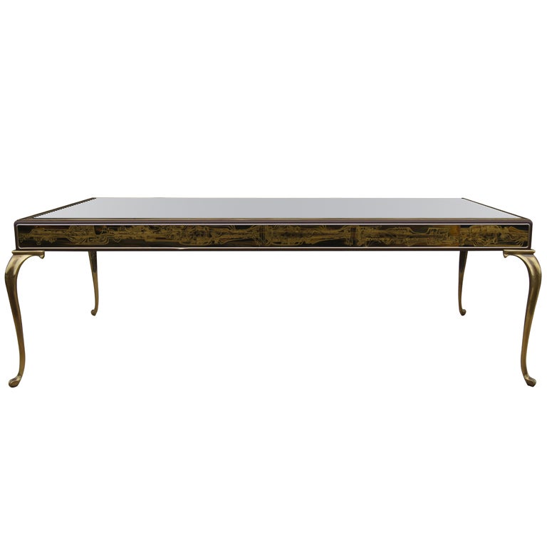 Acid-Etched Coffee Table by Bernhard Rohne for Mastercraft