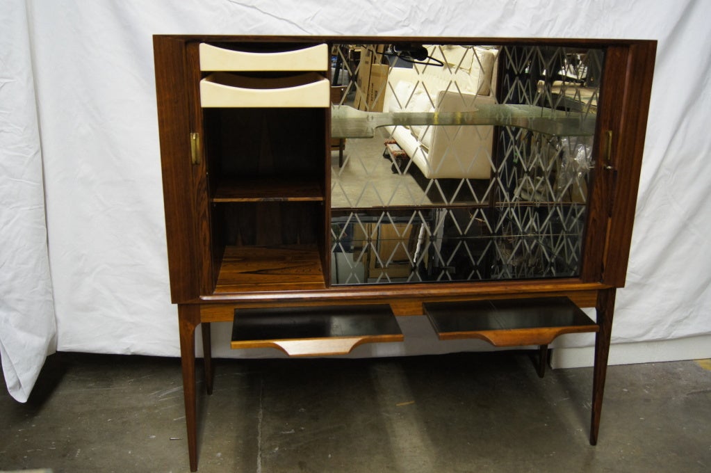 Danish Rosewood Bar by Illum Wikkelsø