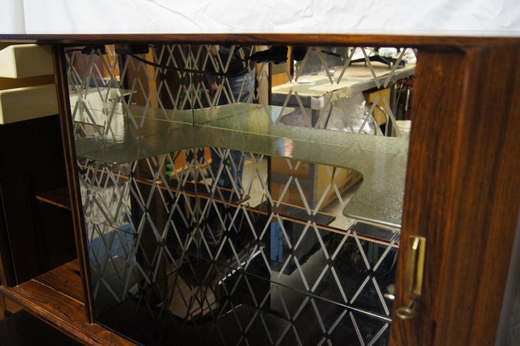 Rosewood Bar by Illum Wikkelsø In Excellent Condition In Dorchester, MA