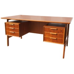 Danish Teak Desk by Oman Junior