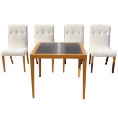 Card Table and Chairs by Edward Wormley for Dunbar