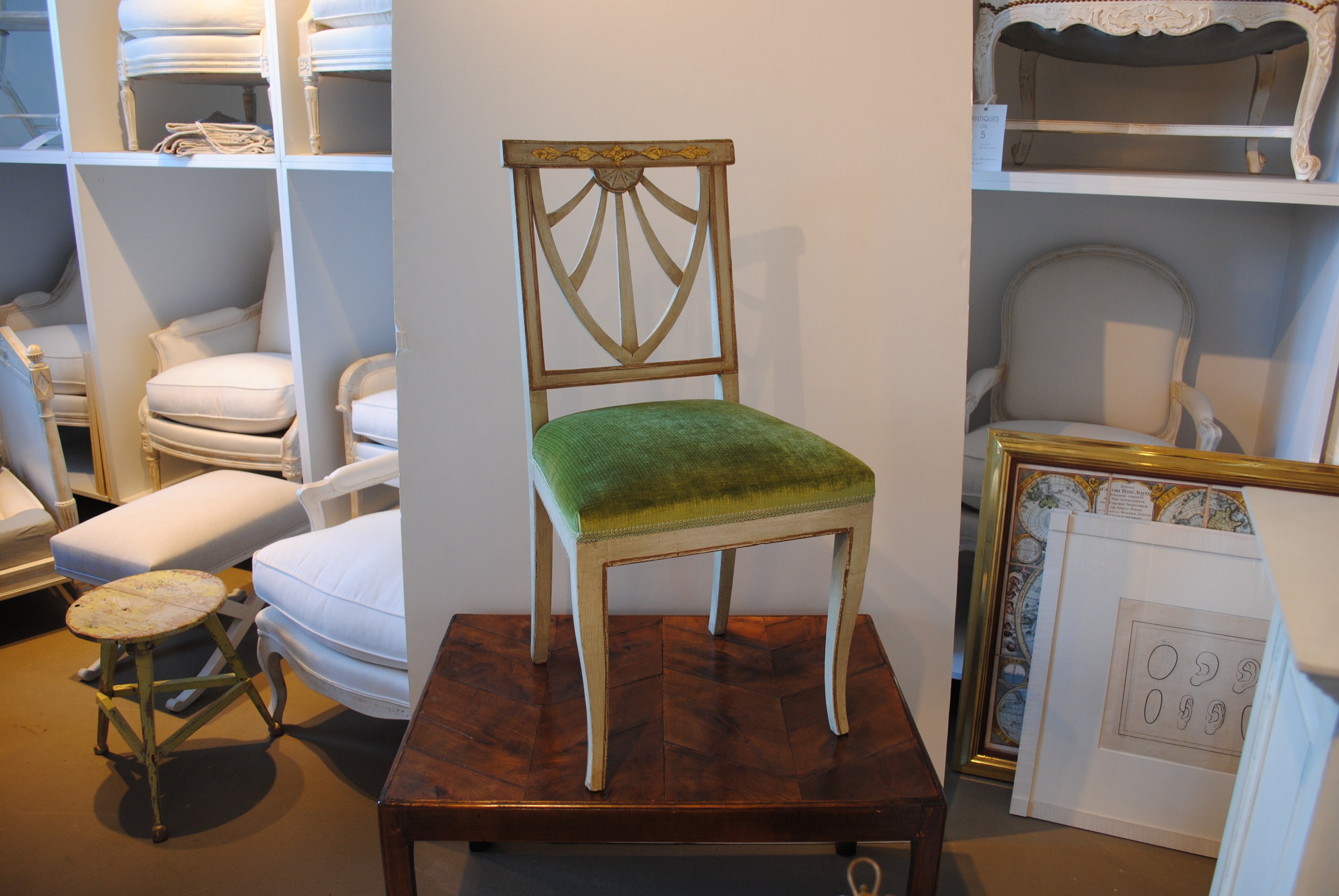 Painted & Gilt Side Chair