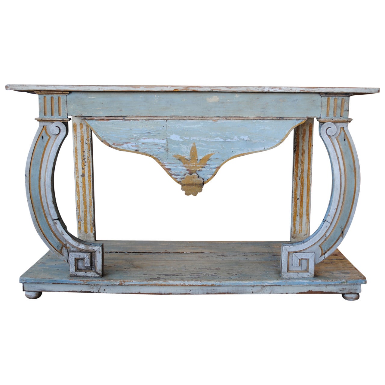 18th Century Portuguese Painted Console Table