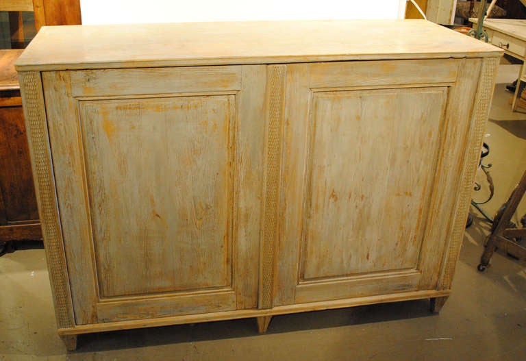Early 19th Century Distressed Blue Painted Swedish Buffet

With shelves