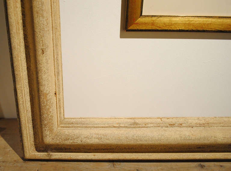 19th Century French Painted Frame In Excellent Condition In Boston, MA