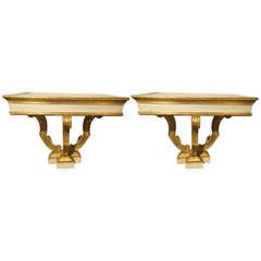 Pair of Gilt Consoles