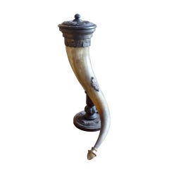 Horn Vessel on Stand