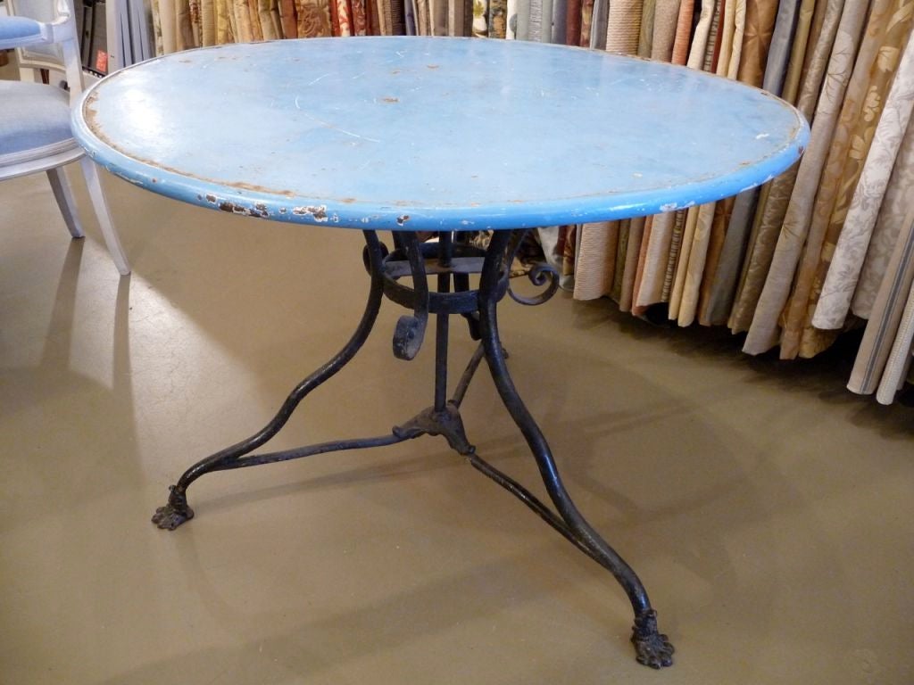 French 19th Century Iron Cafe Table