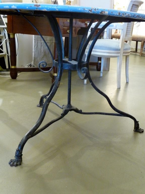 19th Century Iron Cafe Table In Good Condition In Boston, MA