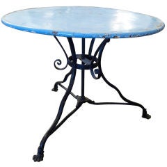 19th Century Iron Cafe Table 5
