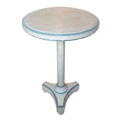 Round Painted Pedestal Table
