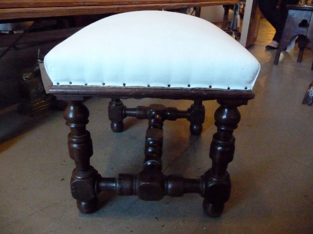 Oak Turned oak stool