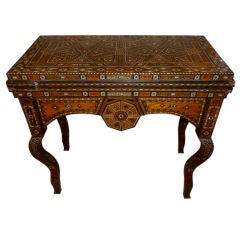 Inlaid Mother of Pearl Syrian Game Table