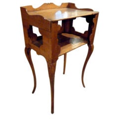 Chevet Table With Cabriole Legs