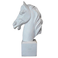 Marble horse head