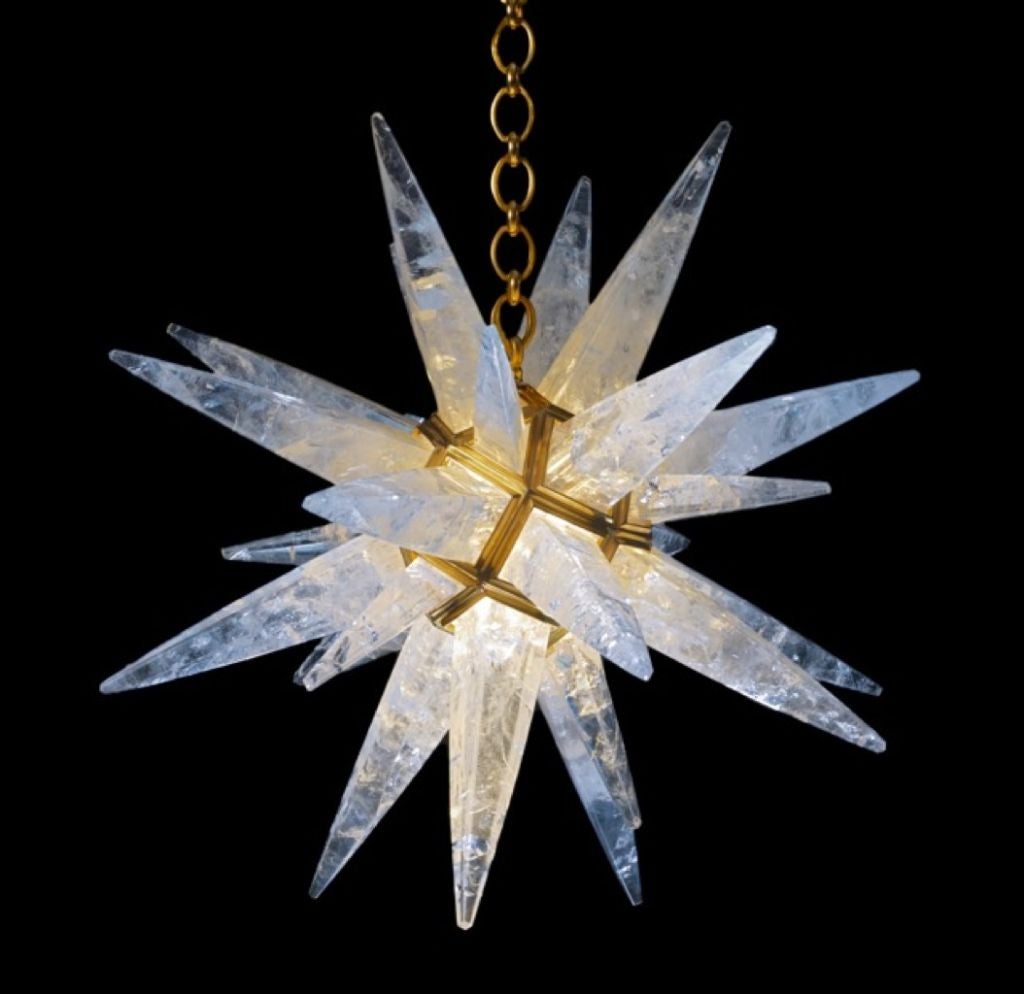 rock crystal light fixture