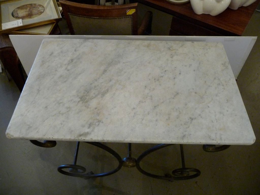 19th Century Marble-Top Bakers Table 4
