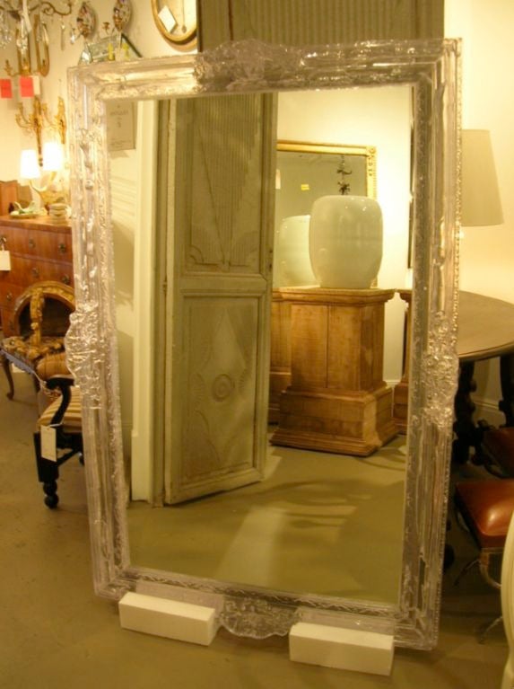 Acrylic Baroque Style Mirror at 1stDibs acrylic floor mirror
