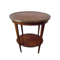 Oval Marquetry Table