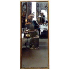 Giltwood mirror with original mercury glass