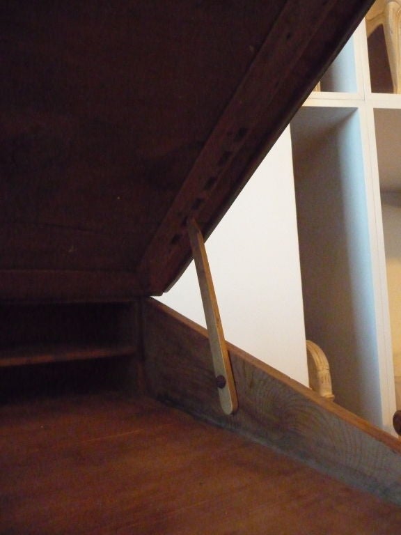 French Green Slant Top Scribes Desk For Sale