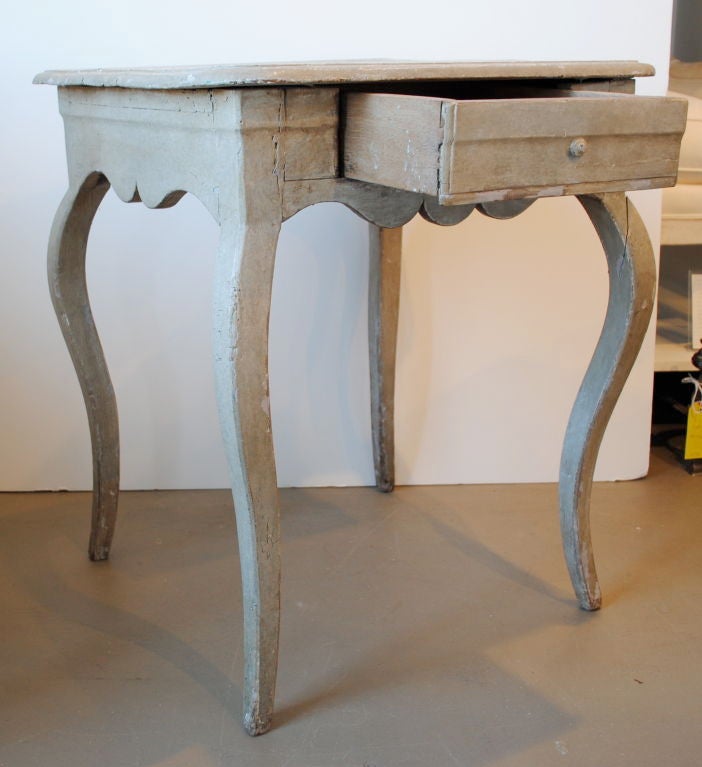 18th Century and Earlier 18th Century Swedish Table with Cabriole Legs