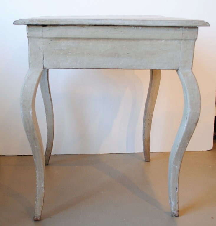 18th Century Swedish Table with Cabriole Legs 2