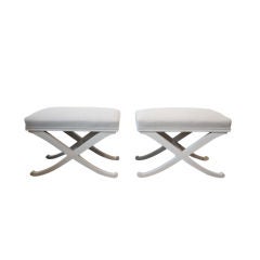 Pair of "X" benches 6
