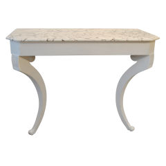 Wall Mount Console with Marbleized Top 7
