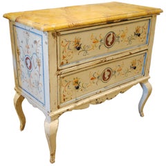 Antique Mid to Late 19th Century Painted Italian Commode