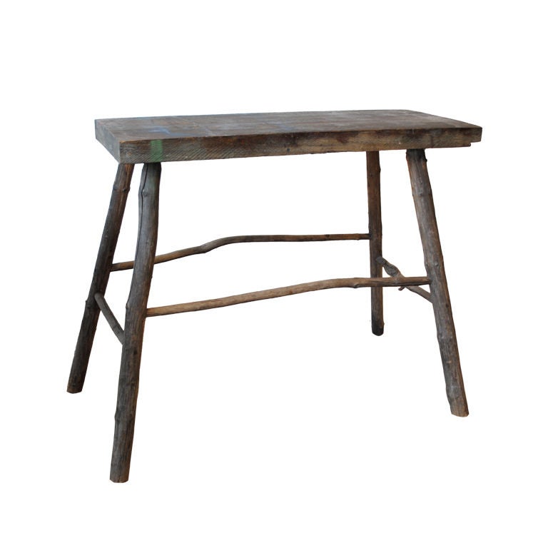Adirondack Twig Console Table For Sale