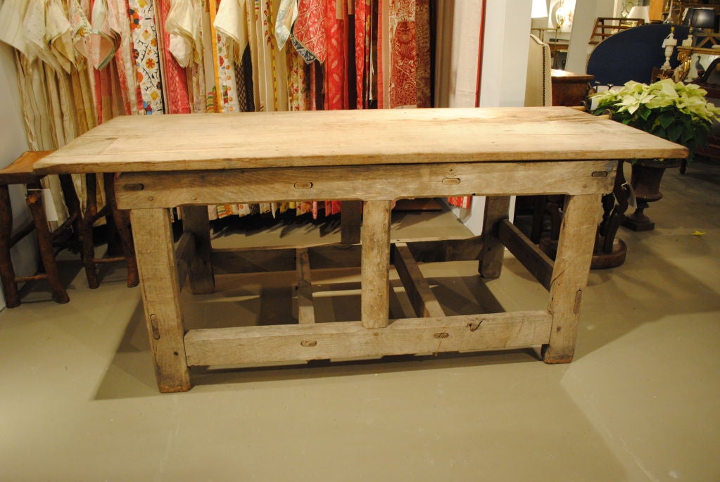 20th Century French Oak Work Table