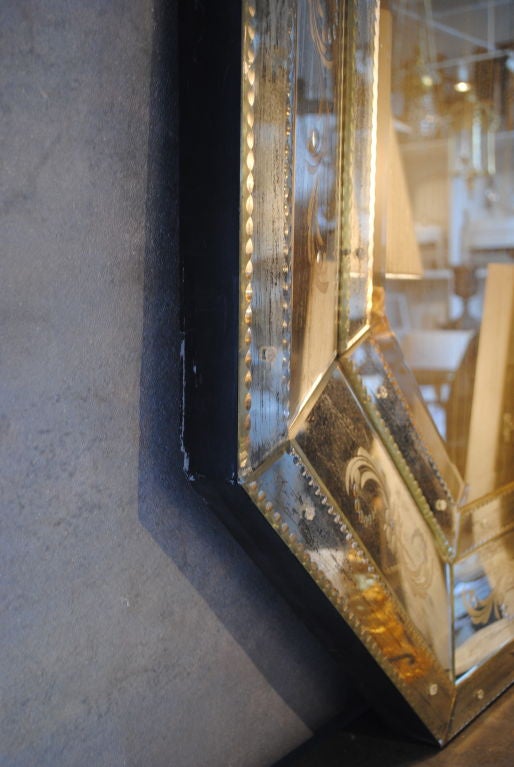 Antiqued Glass Venetian Mirror 3