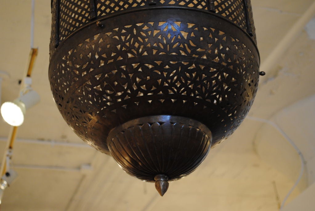 Large Moroccan Pierced Lantern