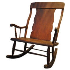 Antique Large Wooden Rocking Chair