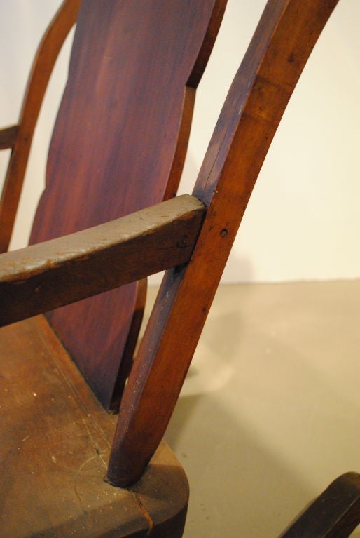 Large Wooden Rocking Chair 2