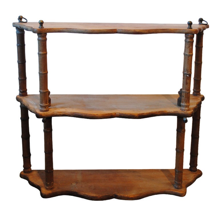 Faux Bamboo Shelf at 1stDibs