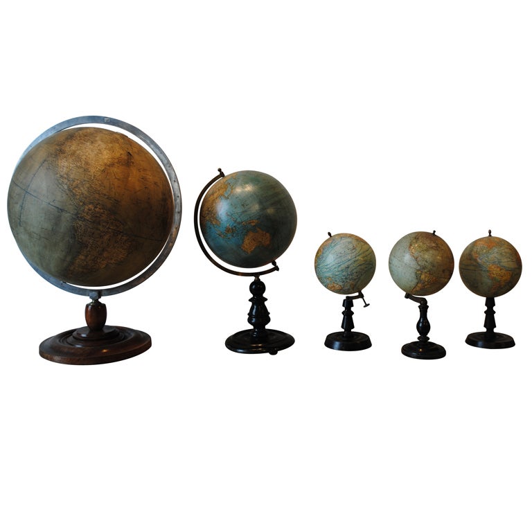 Around the World in Ten Globes For Sale