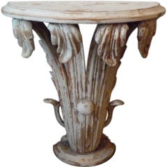 Wall Mounted Carved Console Table Wall Mounted Carved Console Table