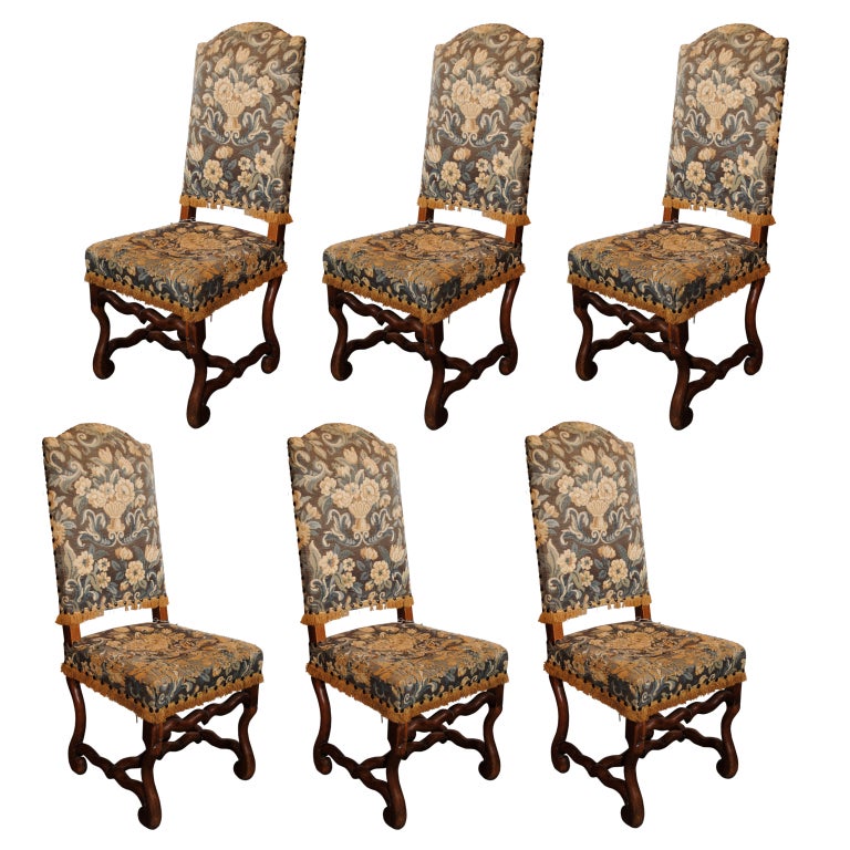 Set of Six Louis XIV Dining Chairs