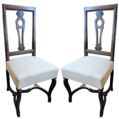 Pair of 19th Century, French Walnut Side Chairs 12