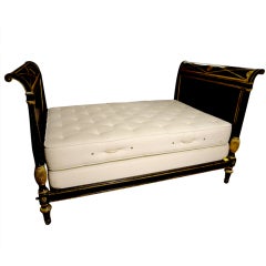 Late 18th Century Paint and Gilt Directoire Bed 8