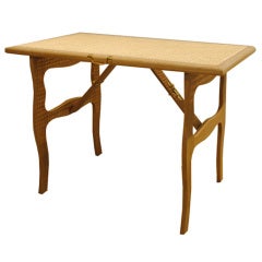 Cane Top Folding Tea Table 12