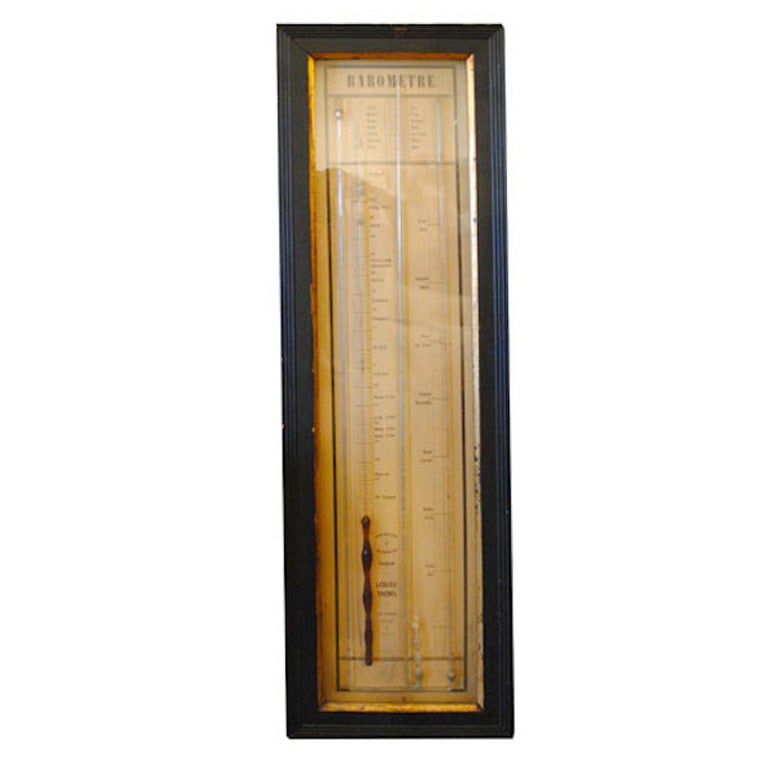 Barometer in Ebonized Frame