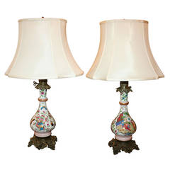 Pair of French Porcelain Vases in Chinese Taste