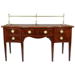 George III Mahogany and Crossbanded Sideboard 8