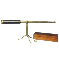 Victorian Brass And Baleen Table Telescope