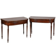 Pair Of Regency Mahogany Games Tables