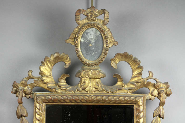 Neoclassical Italian Neoclassic Giltwood Mirror